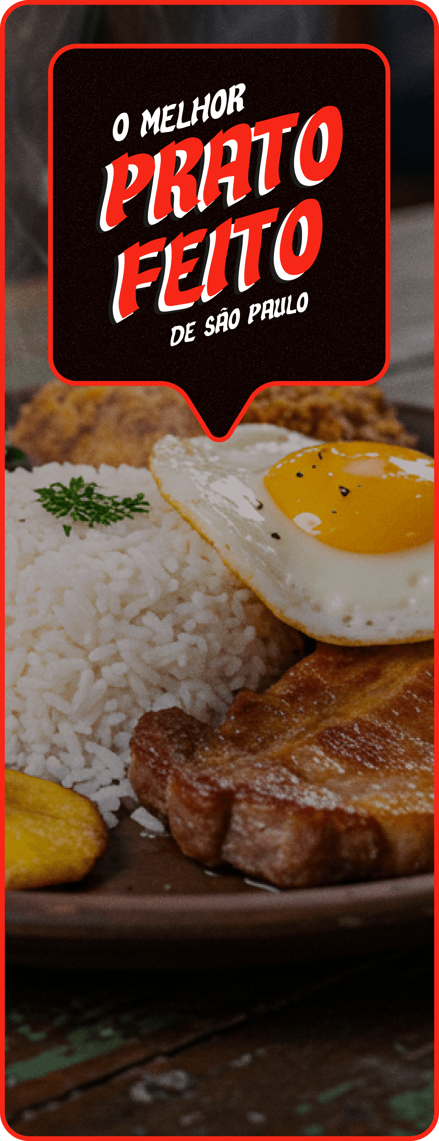 Banner o melhor prato feito de São Paulo